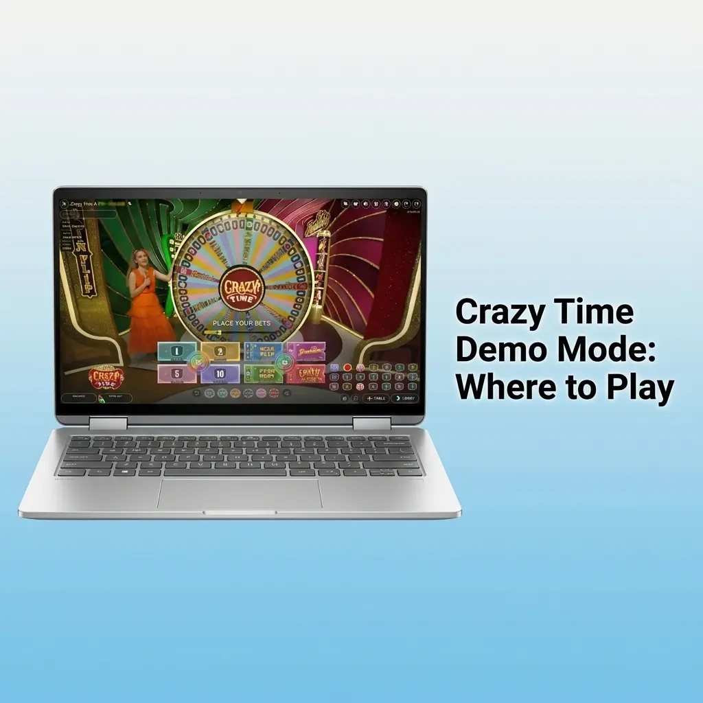 Crazy Time demo mode options showing free play access on casino sites and Evolution's official platform in Bangladesh