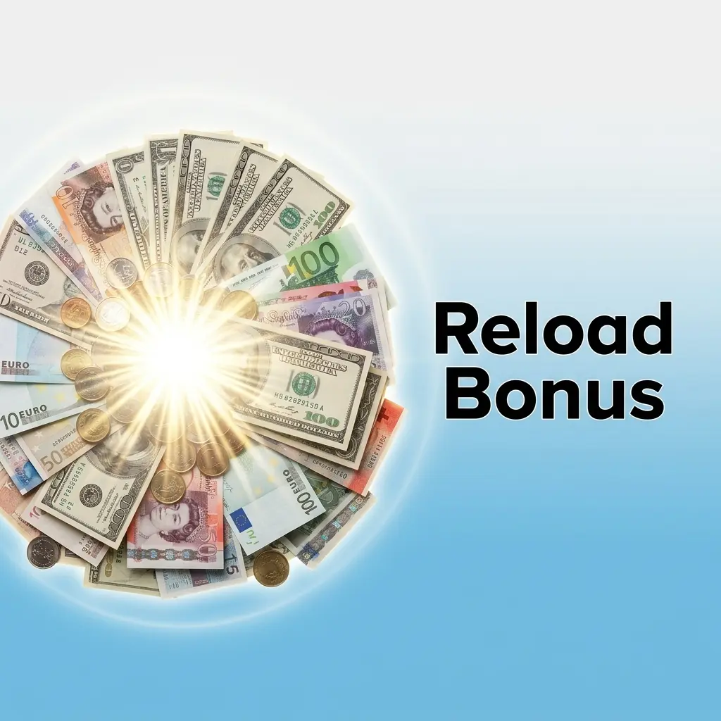 Reload bonus offer for Crazy Time players in Bangladesh with percentage match on deposits for returning players