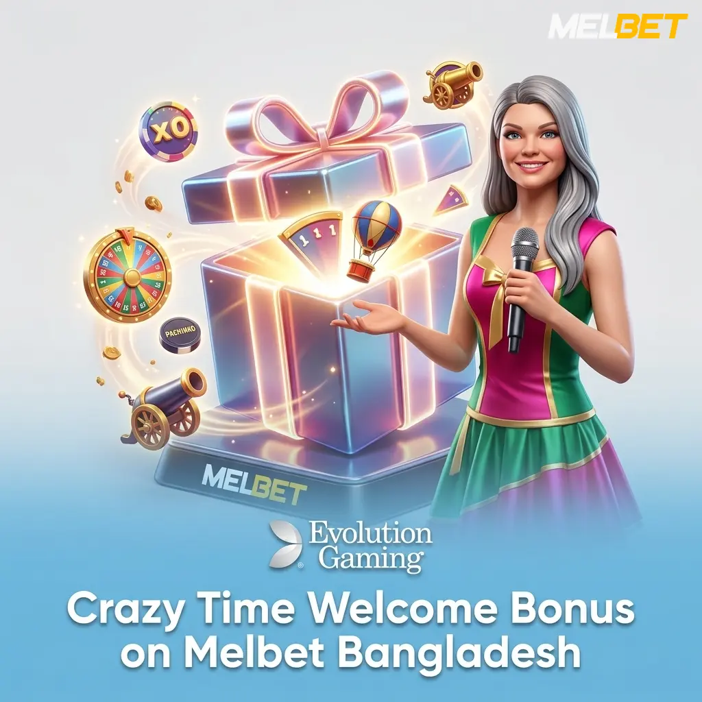 Melbet Bangladesh Crazy Time welcome bonus 450% up to 315000 BDT plus 250 free spins for new casino players
