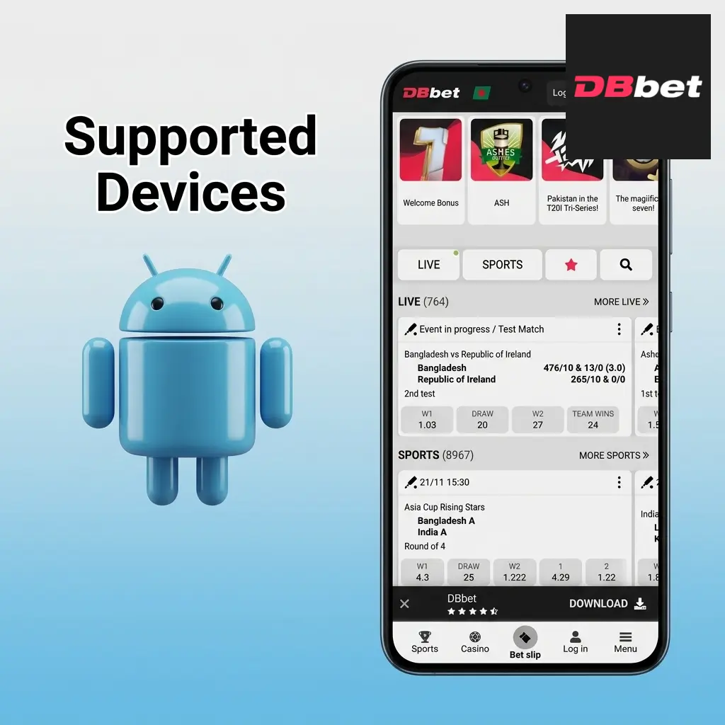 DBBet app Crazy Time tested on 10 Android devices from budget Samsung Galaxy A12 to flagship Xiaomi 14
