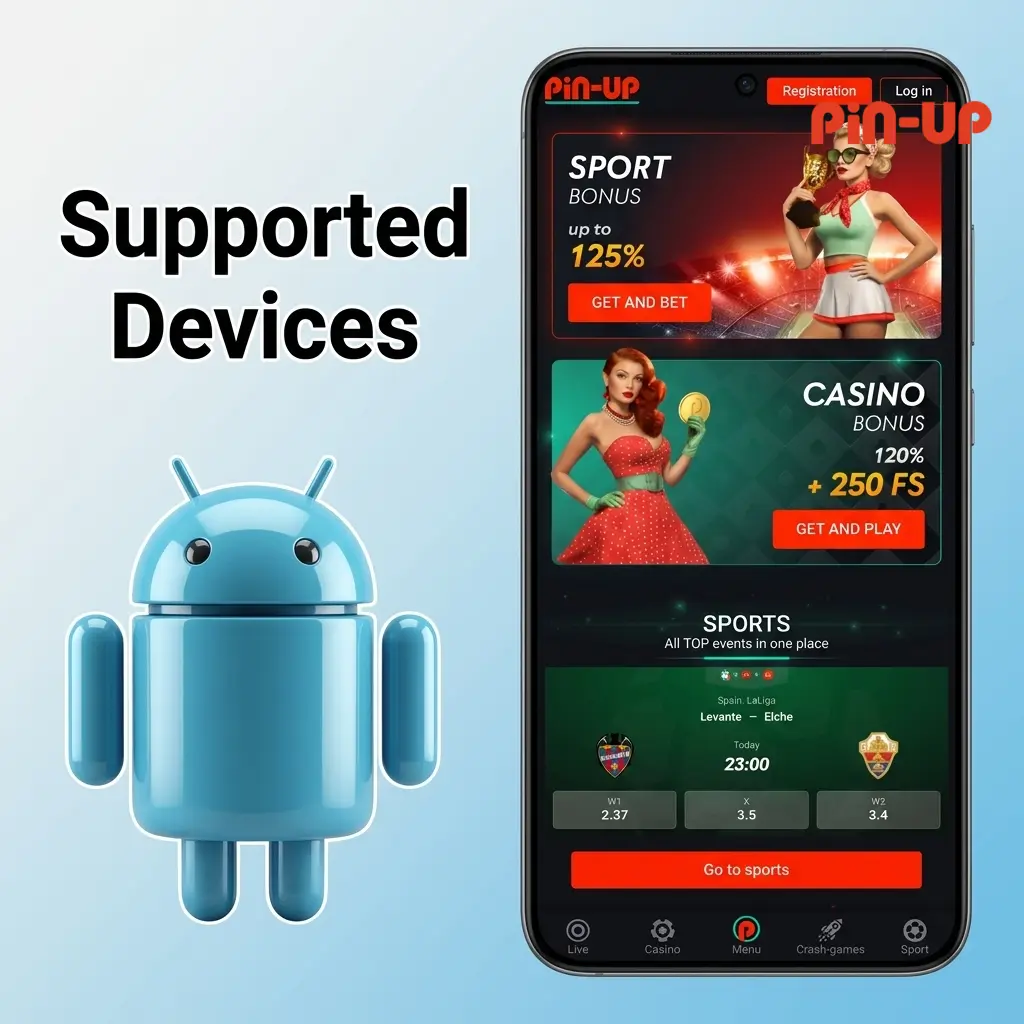 Ten Android devices from budget to flagship tiers tested and confirmed compatible with Pin-Up Crazy Time app